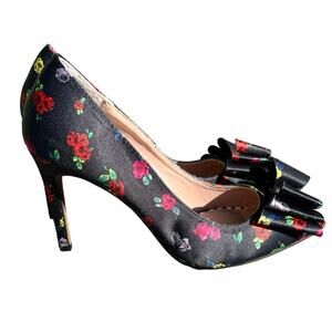 Betsey Johnson Floral Stiletto Heels Womens Size 6 Dress Shoes